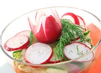 Easy Delicious Radish Salad with Miso Dressing - Meat Free Monday
