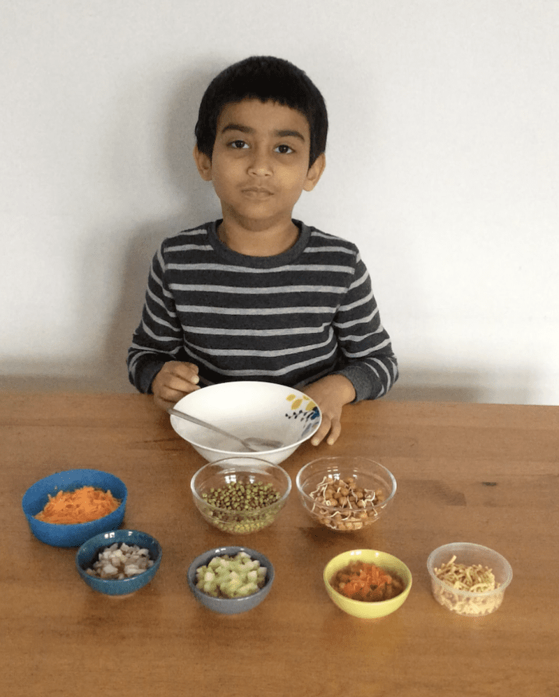 Mixed Sprouts Chaat by Eshaan