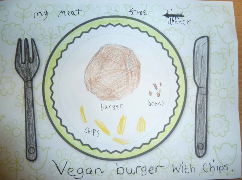 Vegan Burger with Chips by Oliver