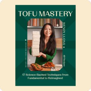 A photo of the front cover of cookbook Tofu Mastery